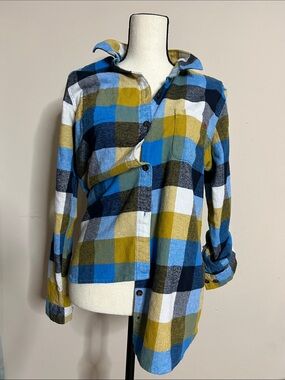 🌭🦋Woolly Plaid Women Flannel Top